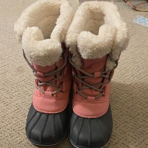 Cat & Jack Tan Sole Winter Boots